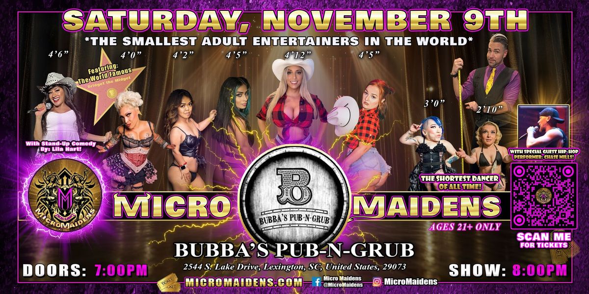 Lexington, SC - Micro Maidens: Dwarf Dancers @ Bubba's Pub-n-Grub!!