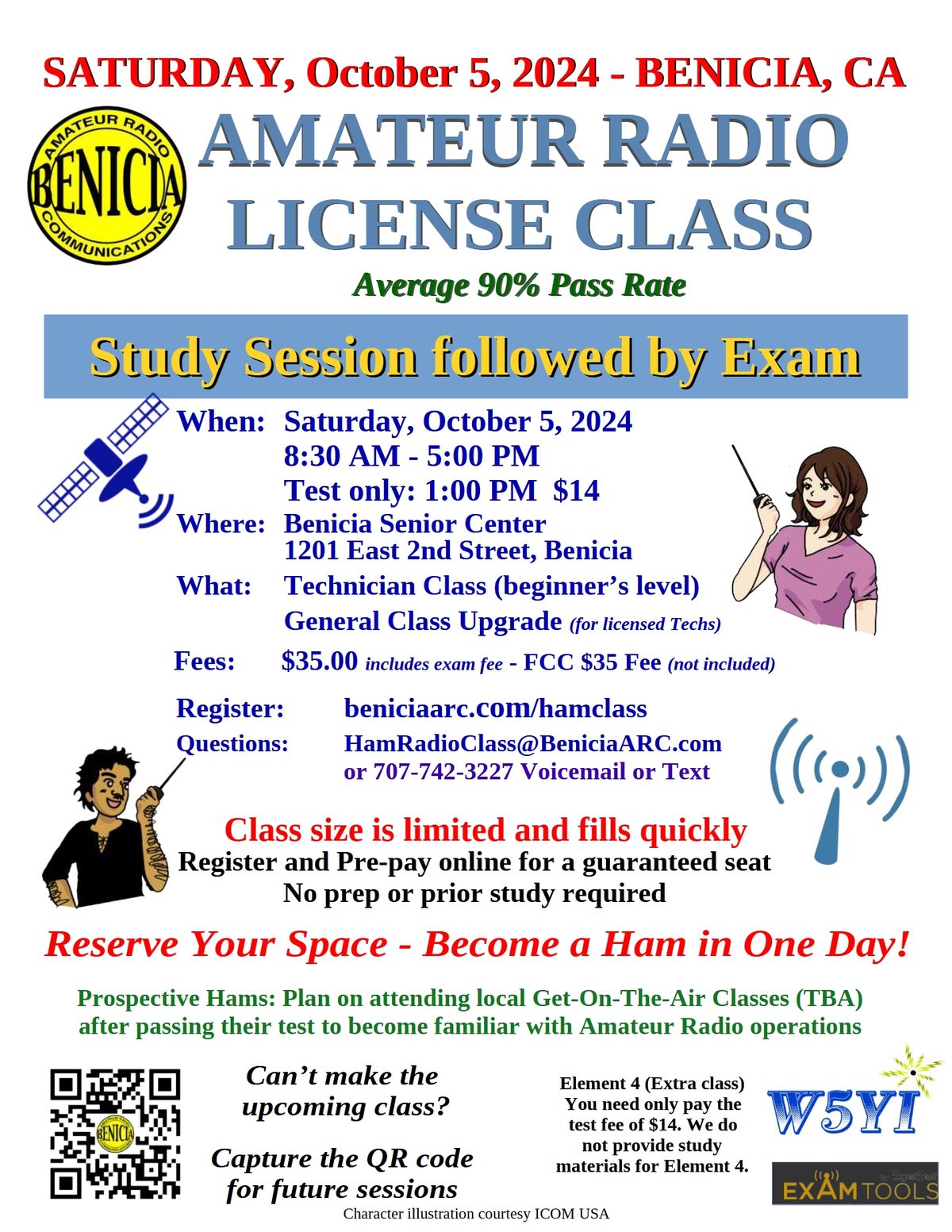 Benicia Amateur Radio Club's One Day FCC License Class