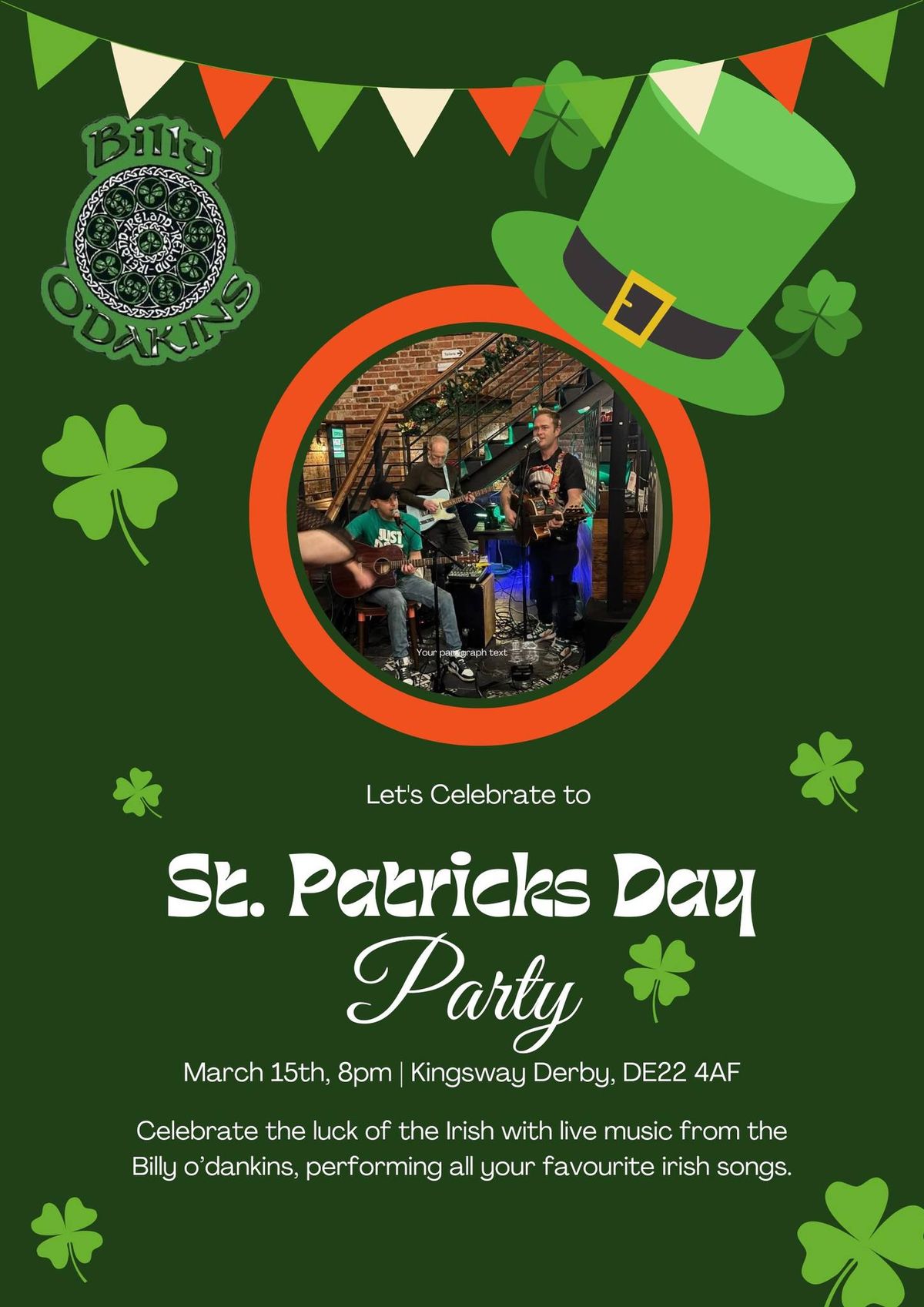 St. Patrick's Day Celebration with Billy O'Dankins