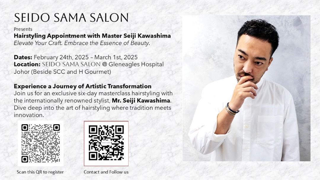 Hair Appointment with Master Seiji Kawashima