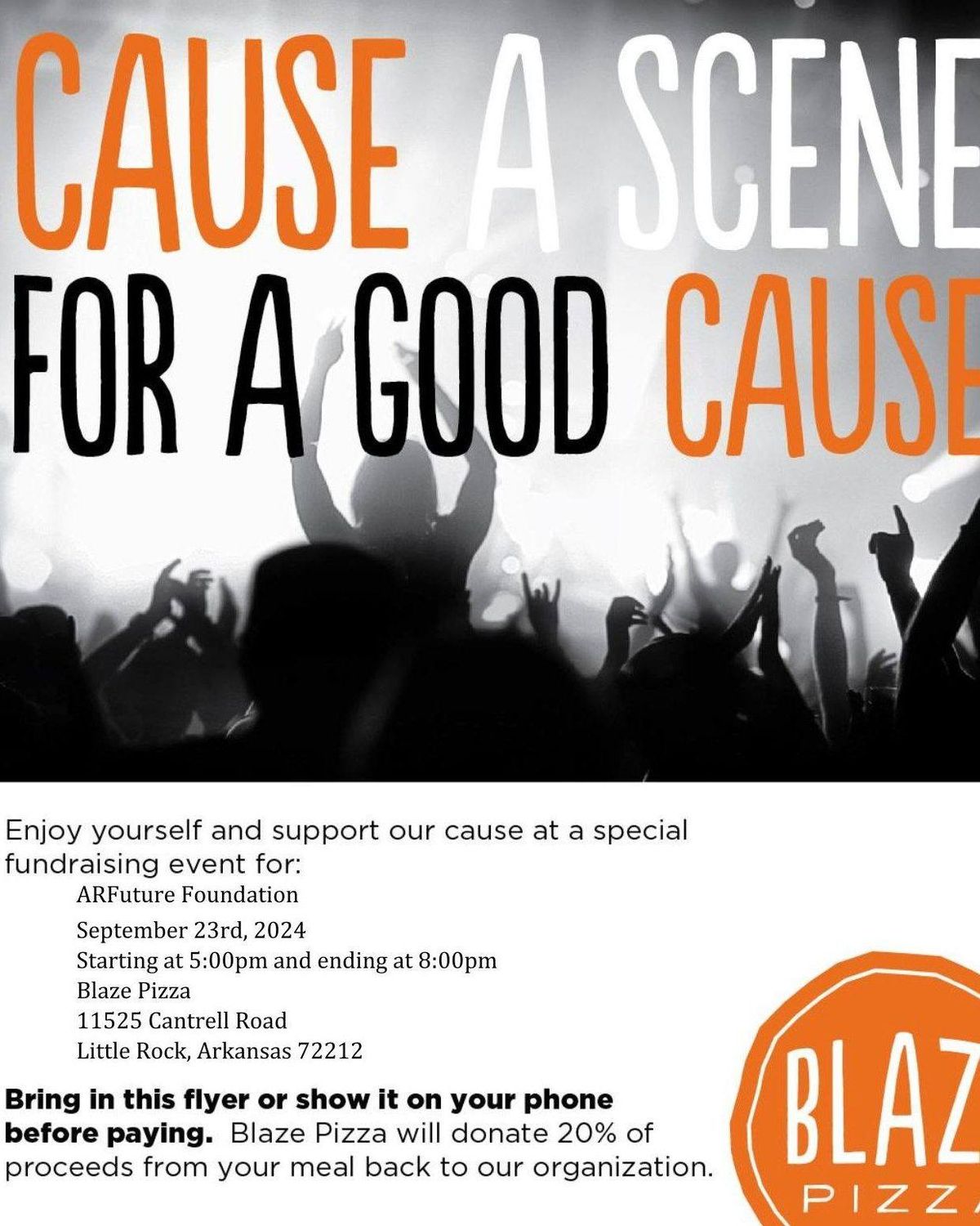 ARFuture Foundation Fundraiser Night with Blaze Pizza 