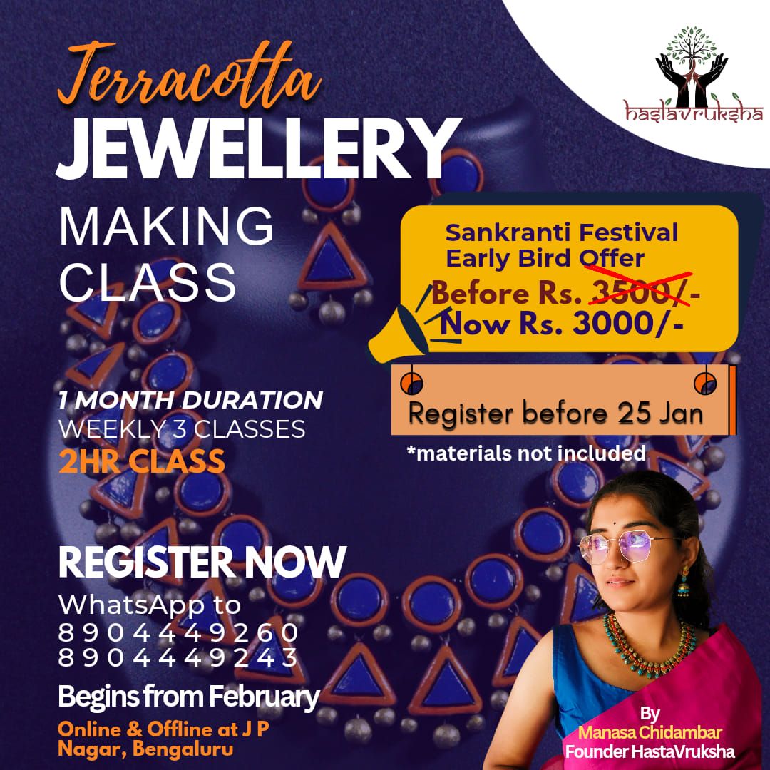 Terracotta Jewellery Making Workshop