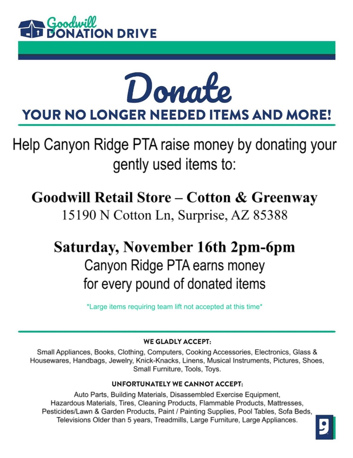 Goodwill Donation Drop Off