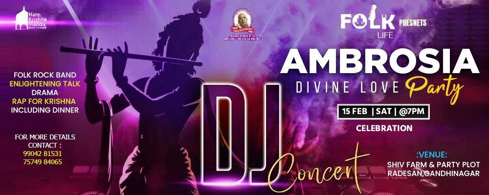 AMBROSIA Divine Love Party - Gandhinagar