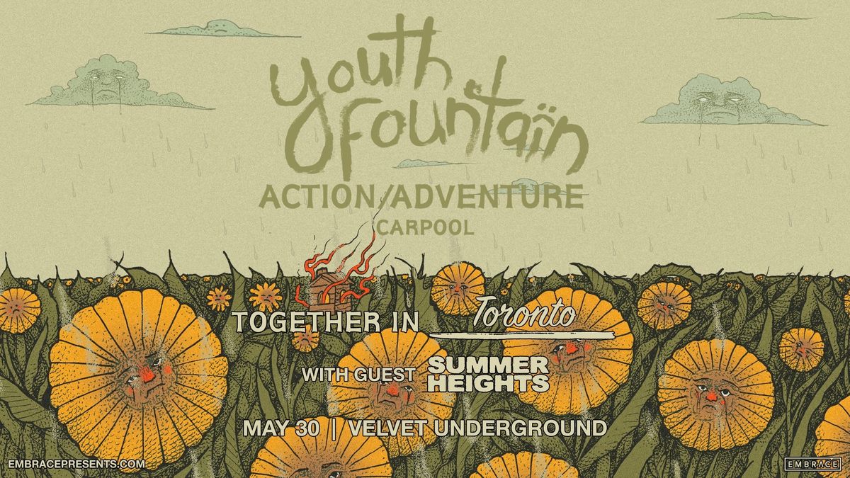 Youth Fountain at Velvet Underground | May 30th with Action\/Adventure and Carpool