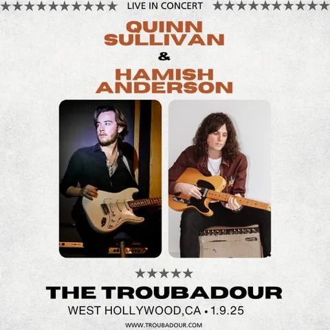 Quinn Sullivan and Hamish Anderson w\/ Eric Roebuck at Troubadour