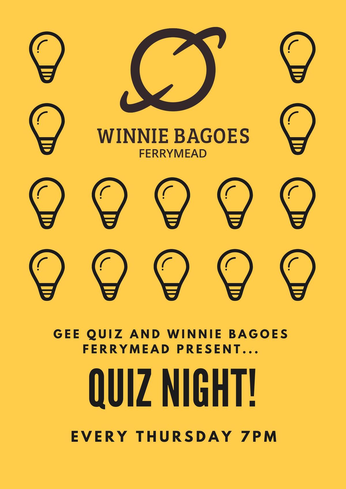 Winnie Bagoes Ferrymead Quiz Night - Thursdays