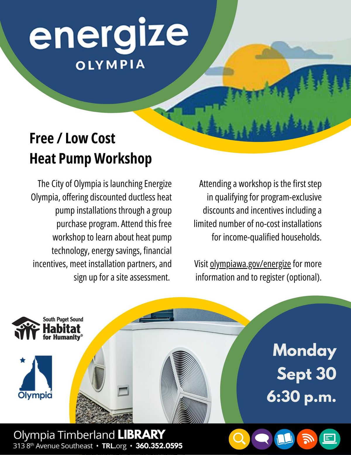 Energize Olympia Heat Pump Workshop