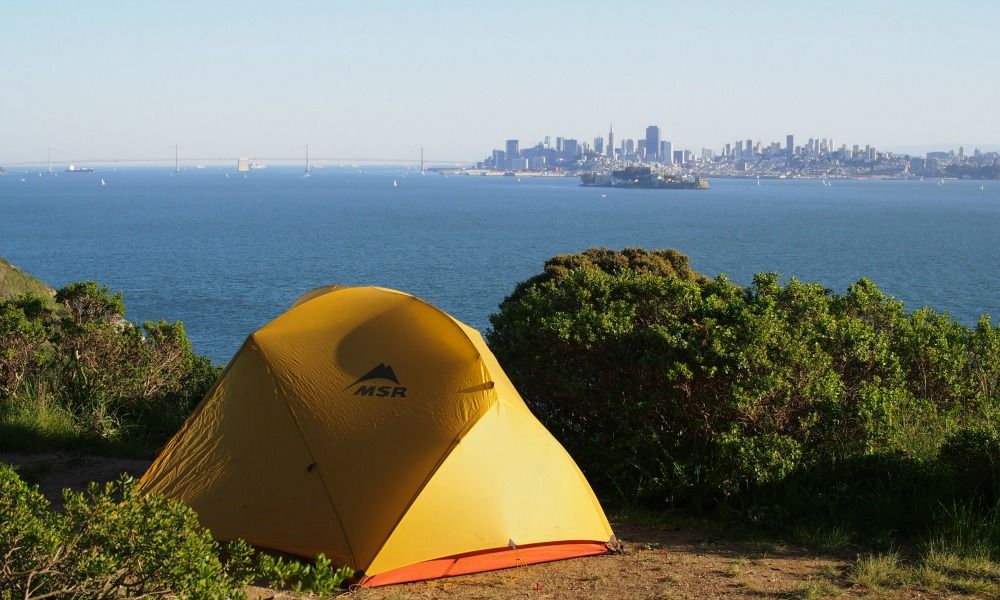 Angel Island Beginner Backpacking Trip & Meteor Shower over SF