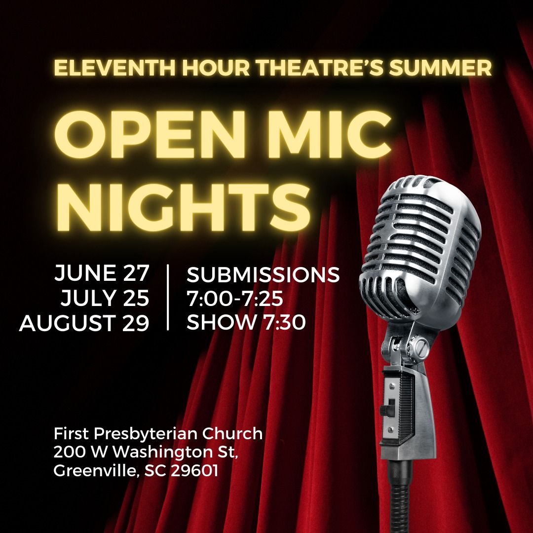 Summer Open Mic Nights