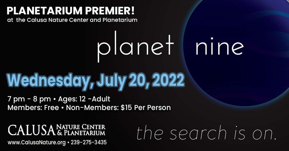 Planetarium Premier: Planet Nine ... the search is on.