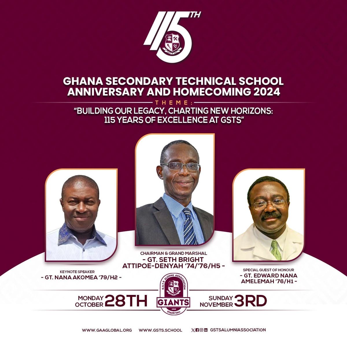 115TH GHANA SECONDARY TECHNICAL SCHOOL ANNIVERSARY AND HOMECOMING 2024