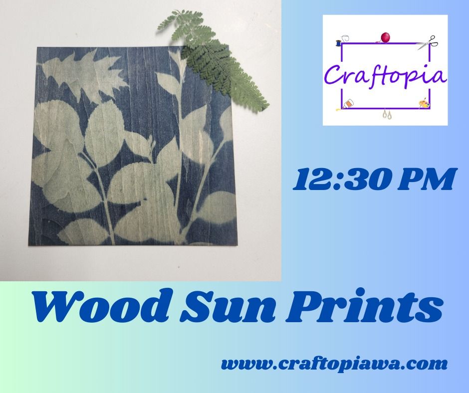 Wood Sun Prints class