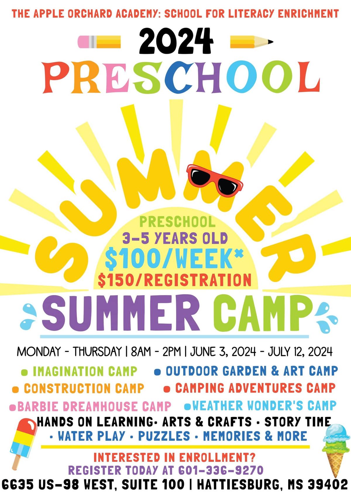 Preschool Summer Camp Exploration( 3-5 Years Old)