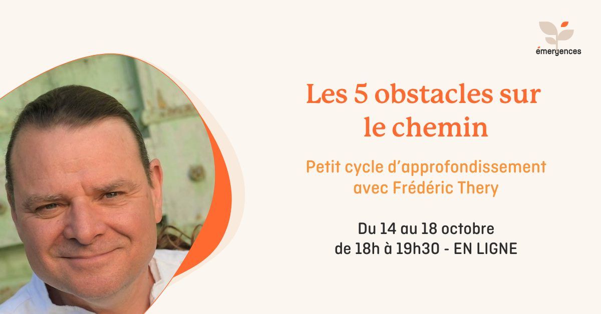 Les 5 obstacles sur le chemin - Petit cycle d'approfondissement de la pleine conscience