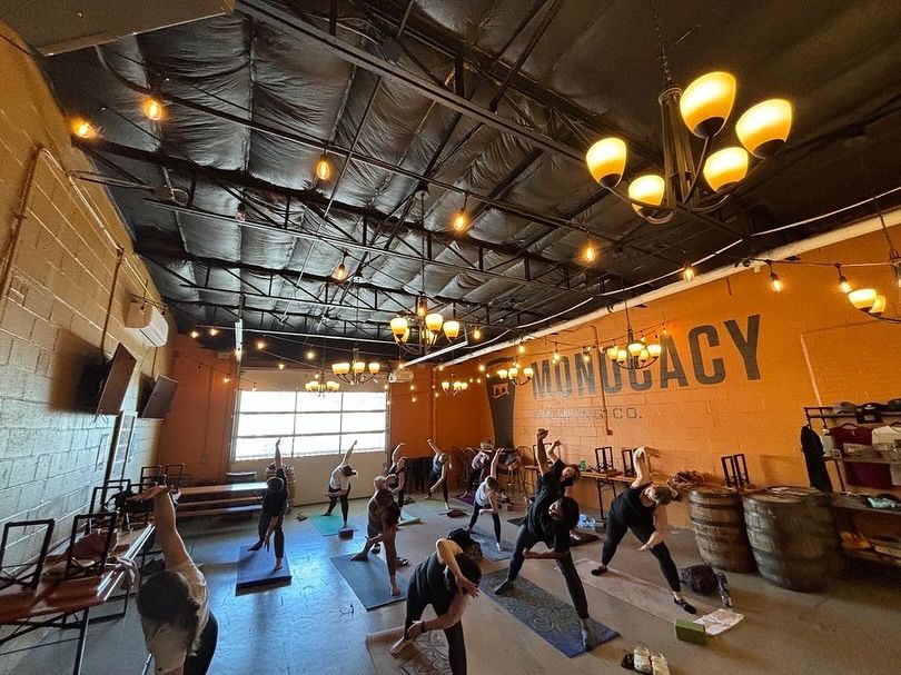 Yoga \ud83e\udd1d Beer at Monocacy Brewing 