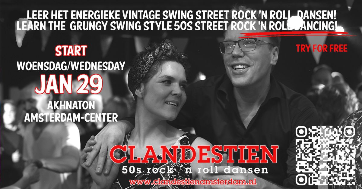 Start Vintage 50's rock 'n roll \/ boogie \/ swing dansen\/dancing