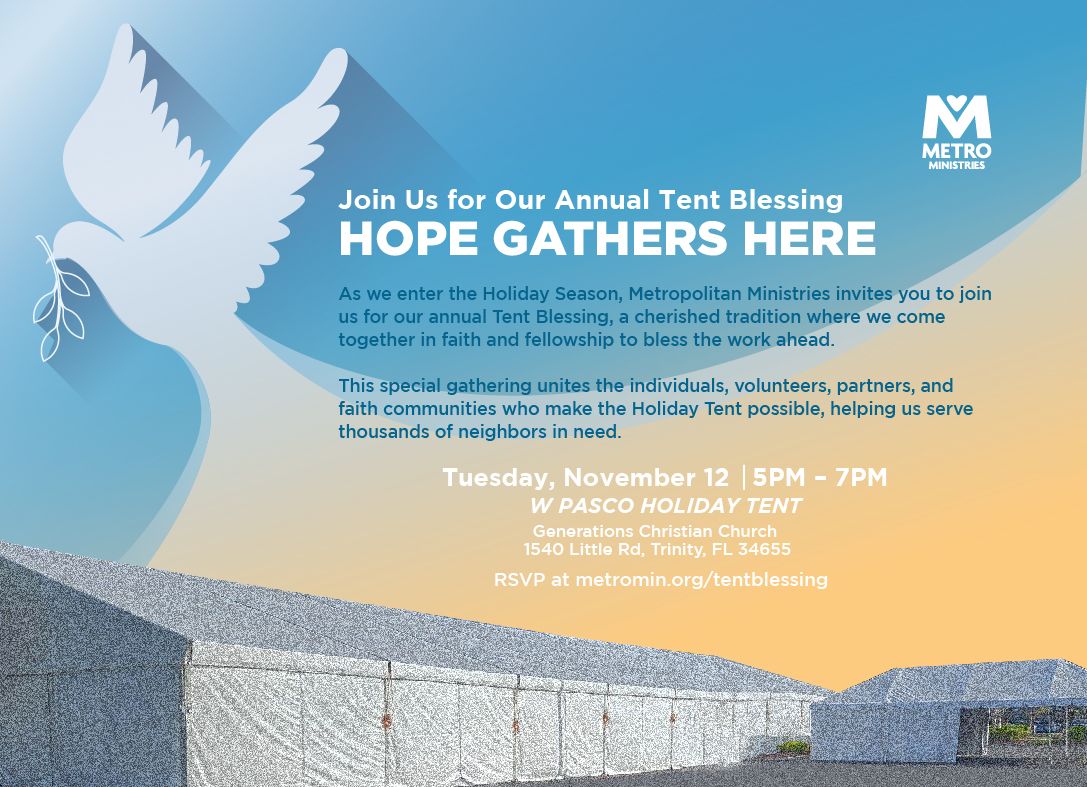 Join Us for Our Annual Tent Blessing | Hope Gathers Here