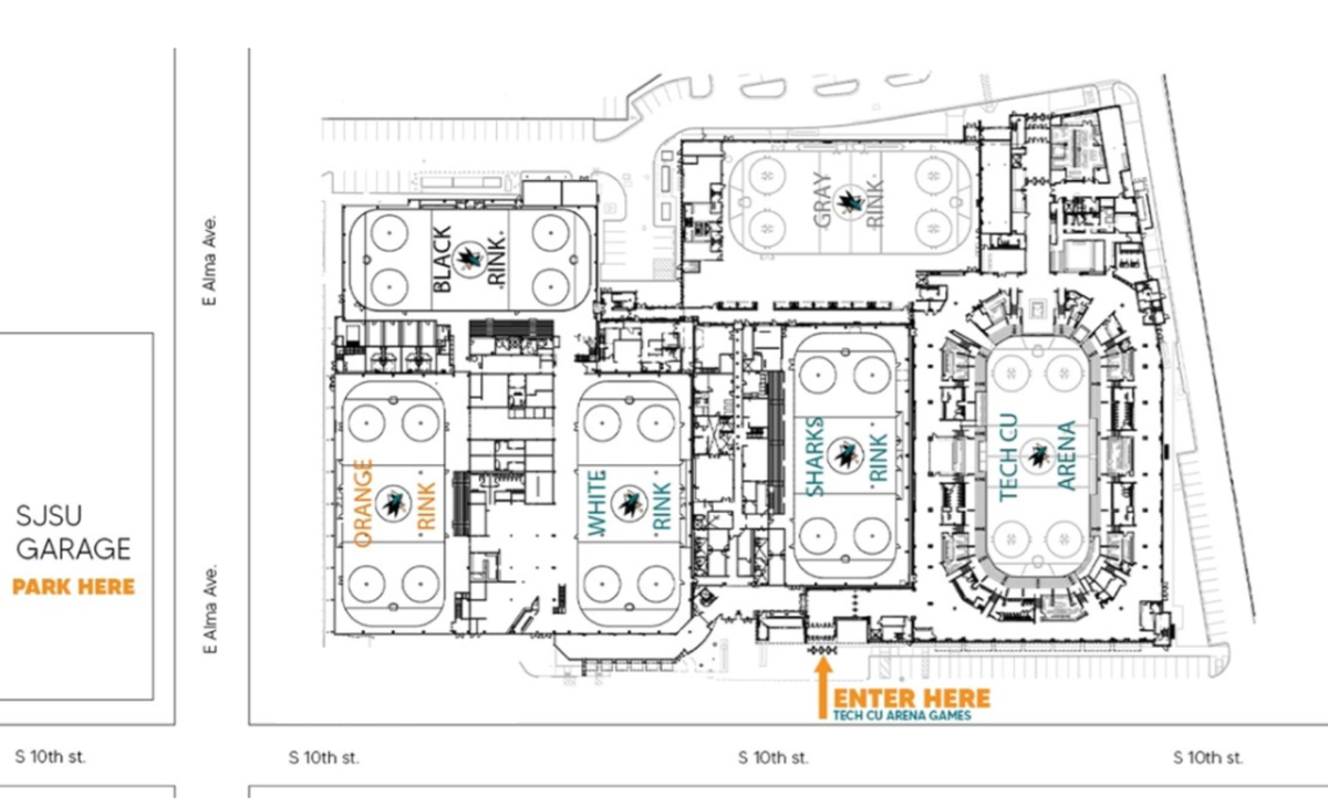 Parking Ontario Reign at San Jose Barracuda