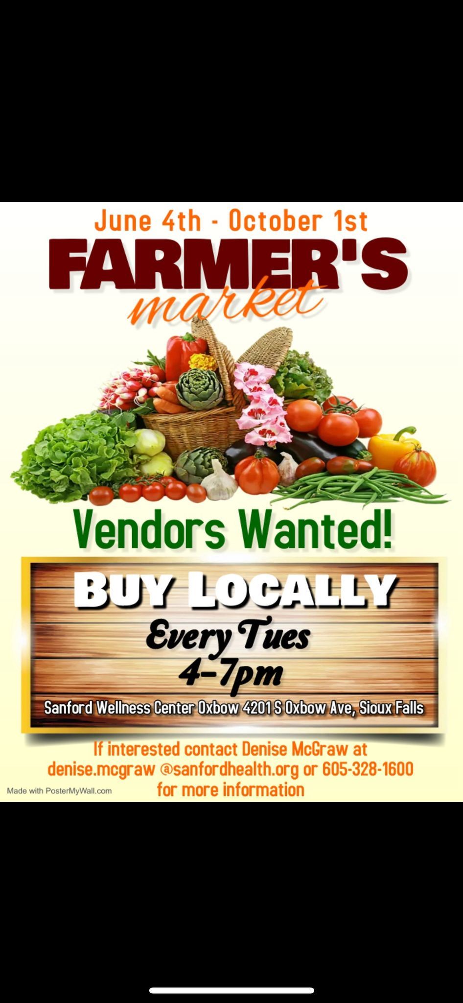 Sanford Wellness Center Farmer\u2019s Market 