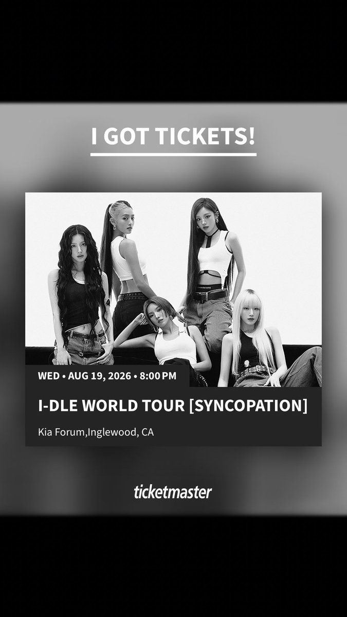 i-dle Inglewood Tickets