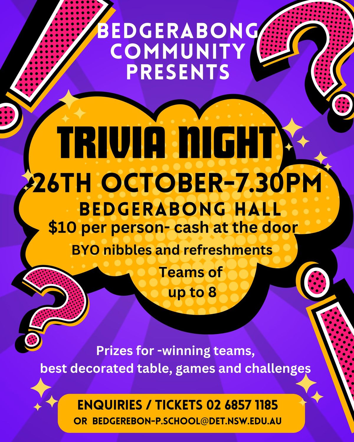 Bedgerabong Trivia Night