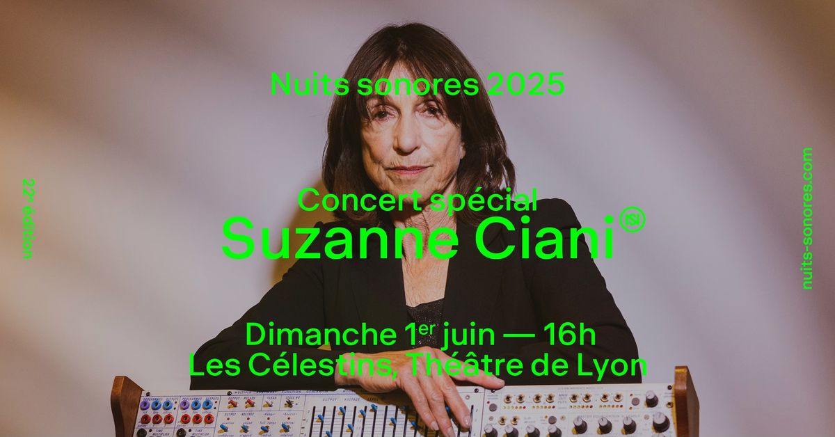 Concert sp\u00e9cial \u2013 Suzanne Ciani \u2013 Les C\u00e9lestins, Th\u00e9\u00e2tre de Lyon