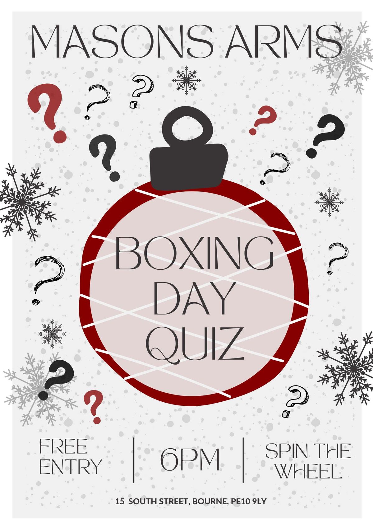 Boxing Day Pub Quiz