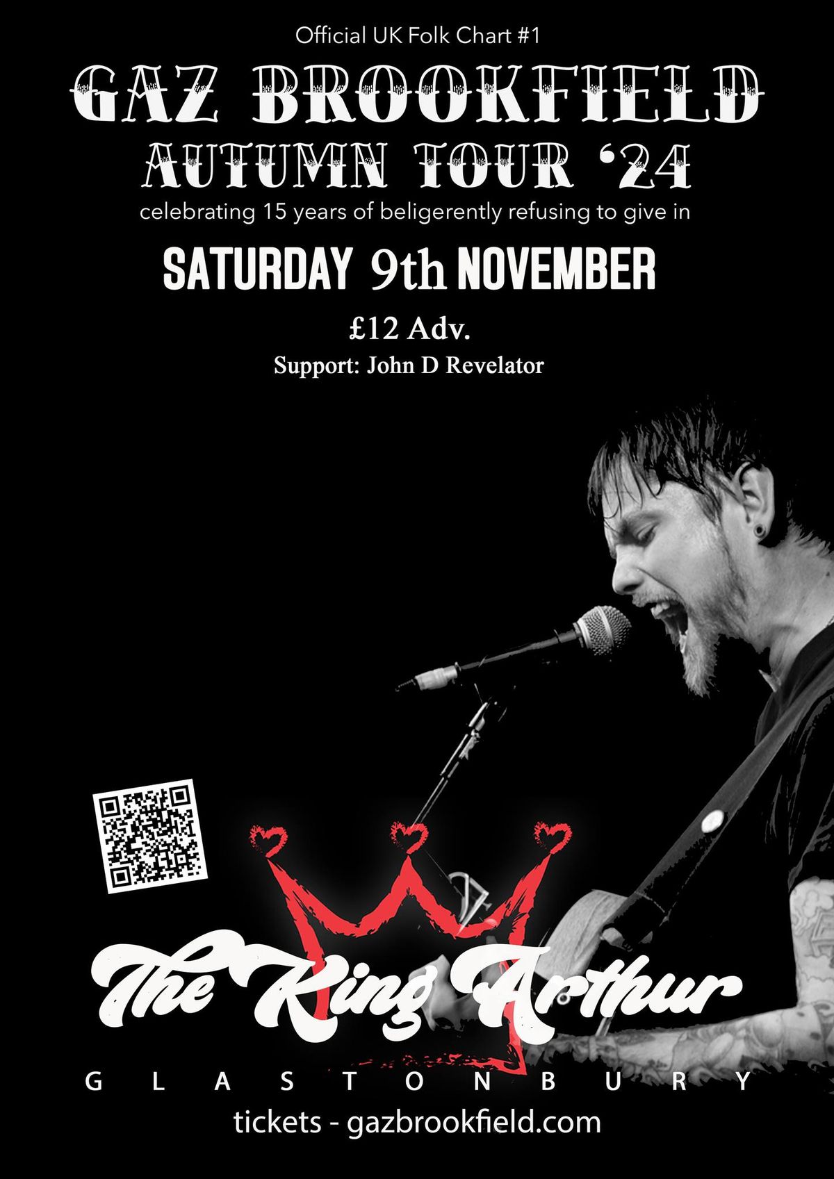 Gaz Brookfield @ The King Arthur (Autumn Tour '24)