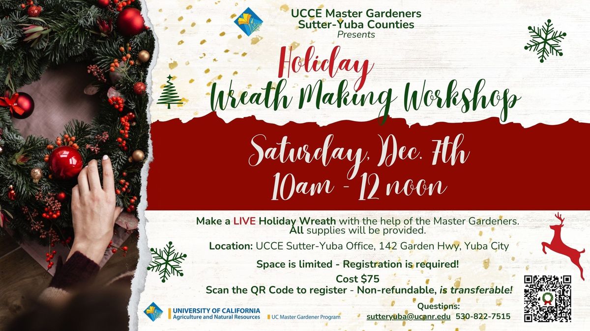 UC Master Gardener Wreath Making Workshop