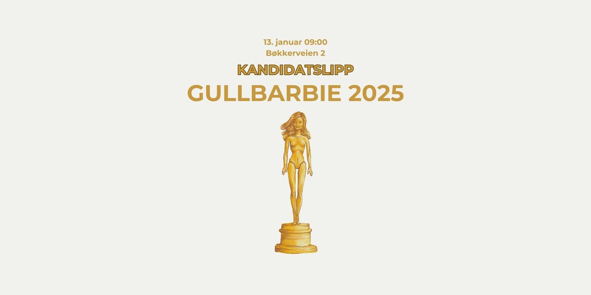 GULLBARBIE 2025 - Kandidatslipp