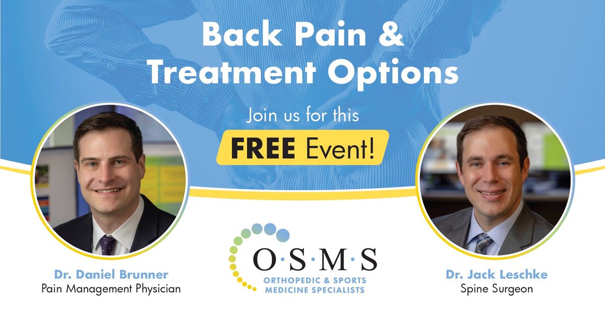 Back Pain & Treatment Options Educational Event