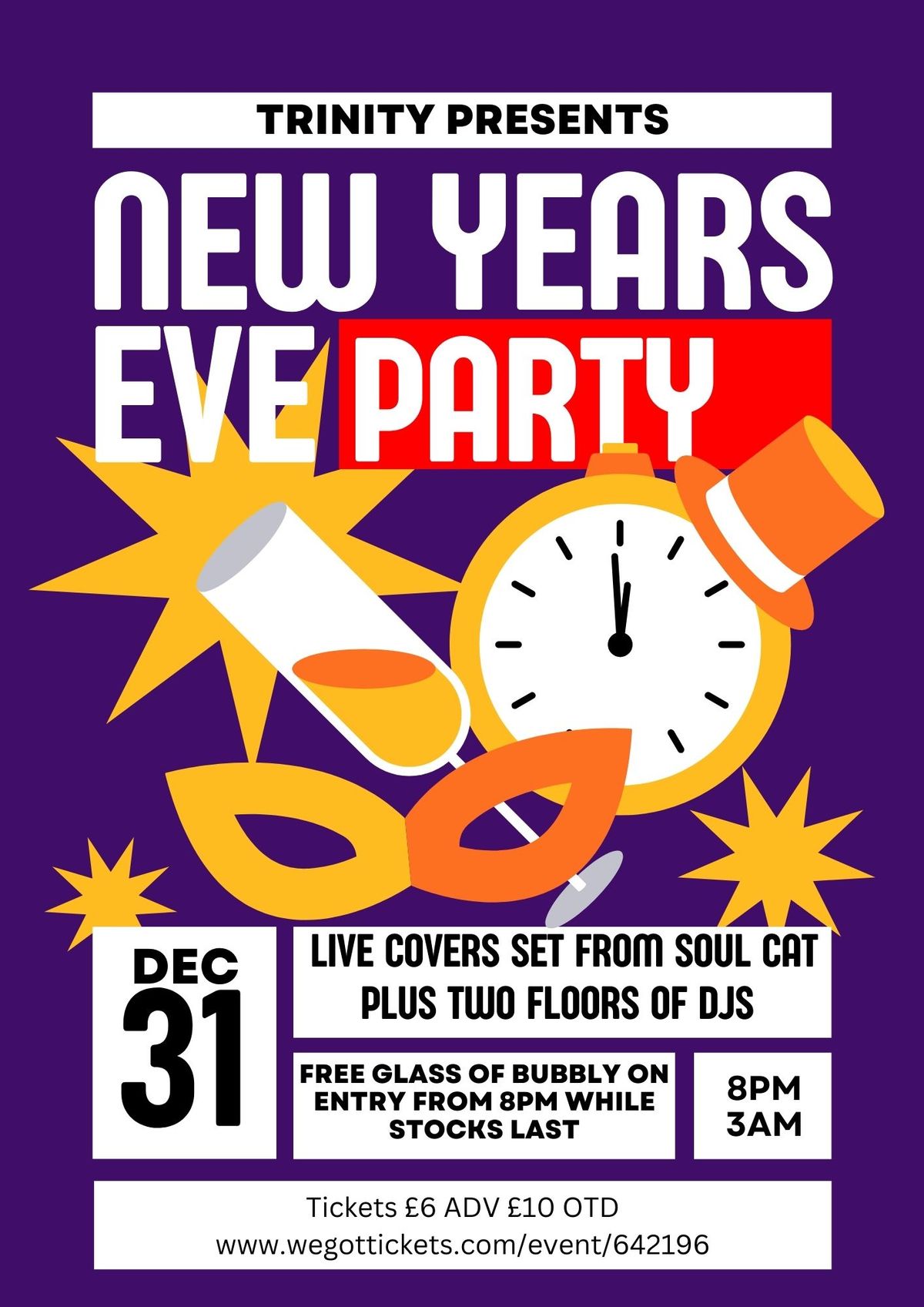 New Years Eve Party w\/ Soul Cat Live