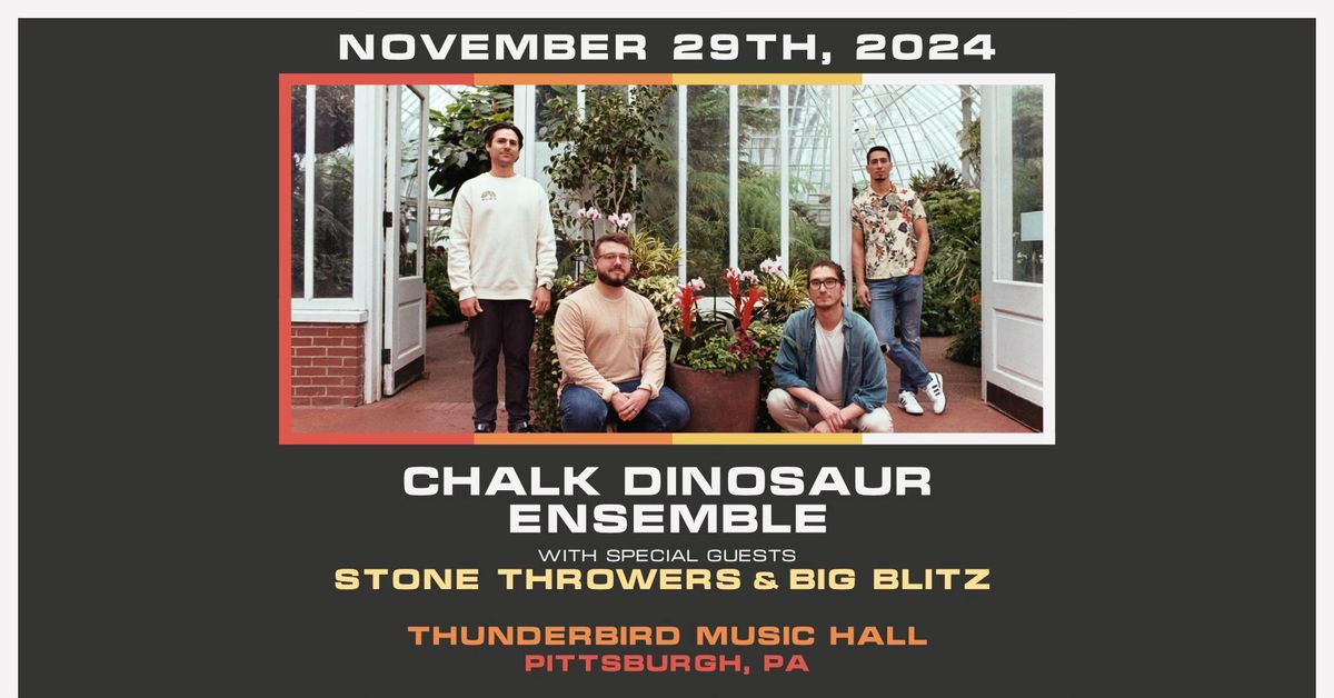 Chalk Dinosaur Ensemble with Big Blitz, Stone Throwers in Pittsburgh, PA (11\/29\/24)