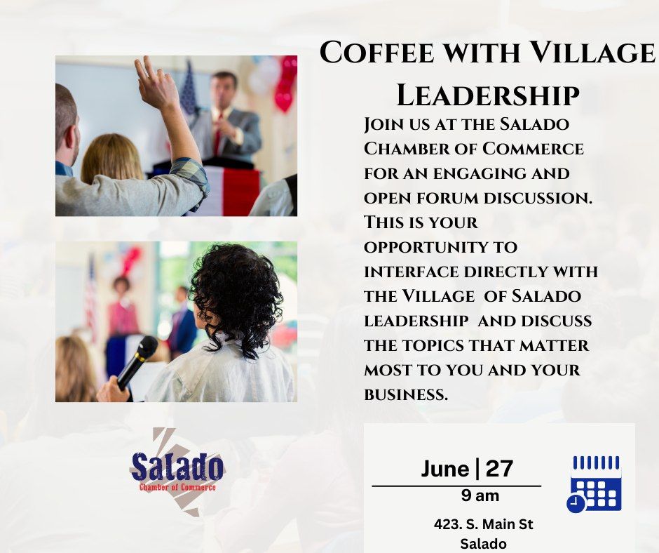 Coffee with Village Leadership