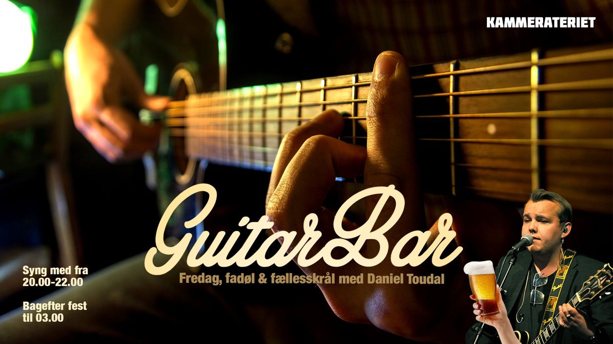 GuitarBar - f\u00e6llesskr\u00e5l p\u00e5 Kammerateriet