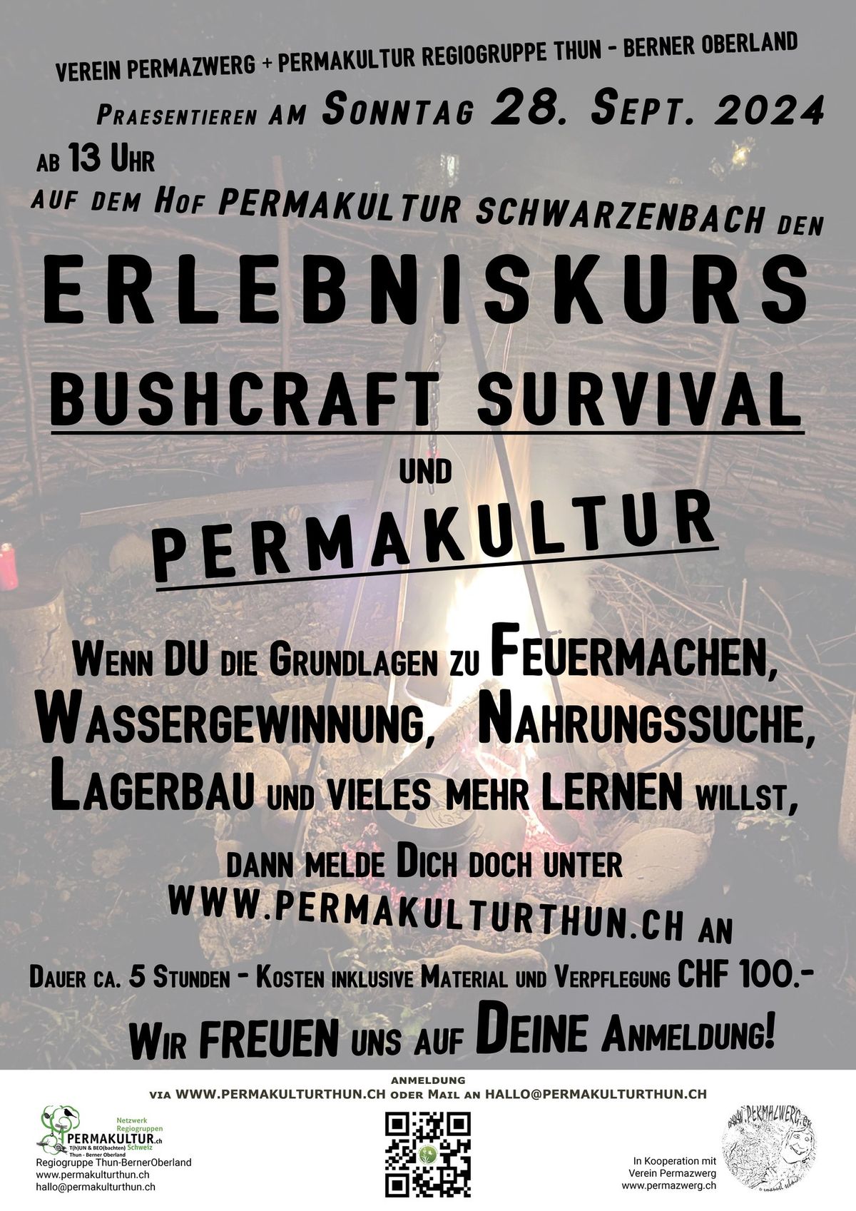 ERLEBNISKURS BUSHCRAFT, SURVIVAL UND PERMAKULTUR