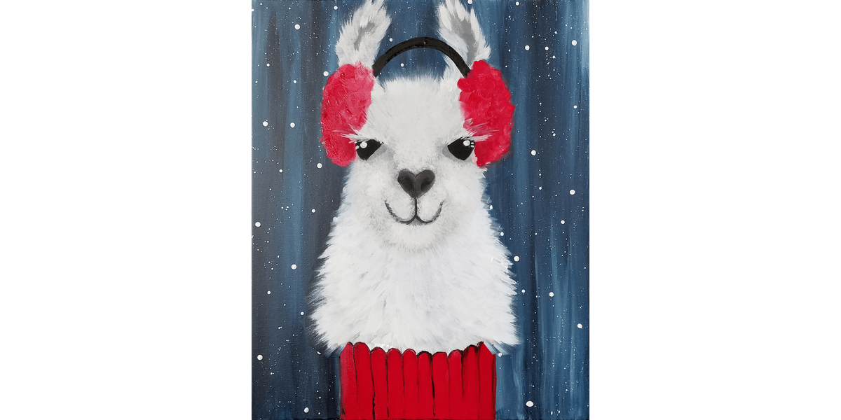 Yep, it's a Llama in a Turtleneck - Paint and Sip in Norfolk | Classpop!\u2122