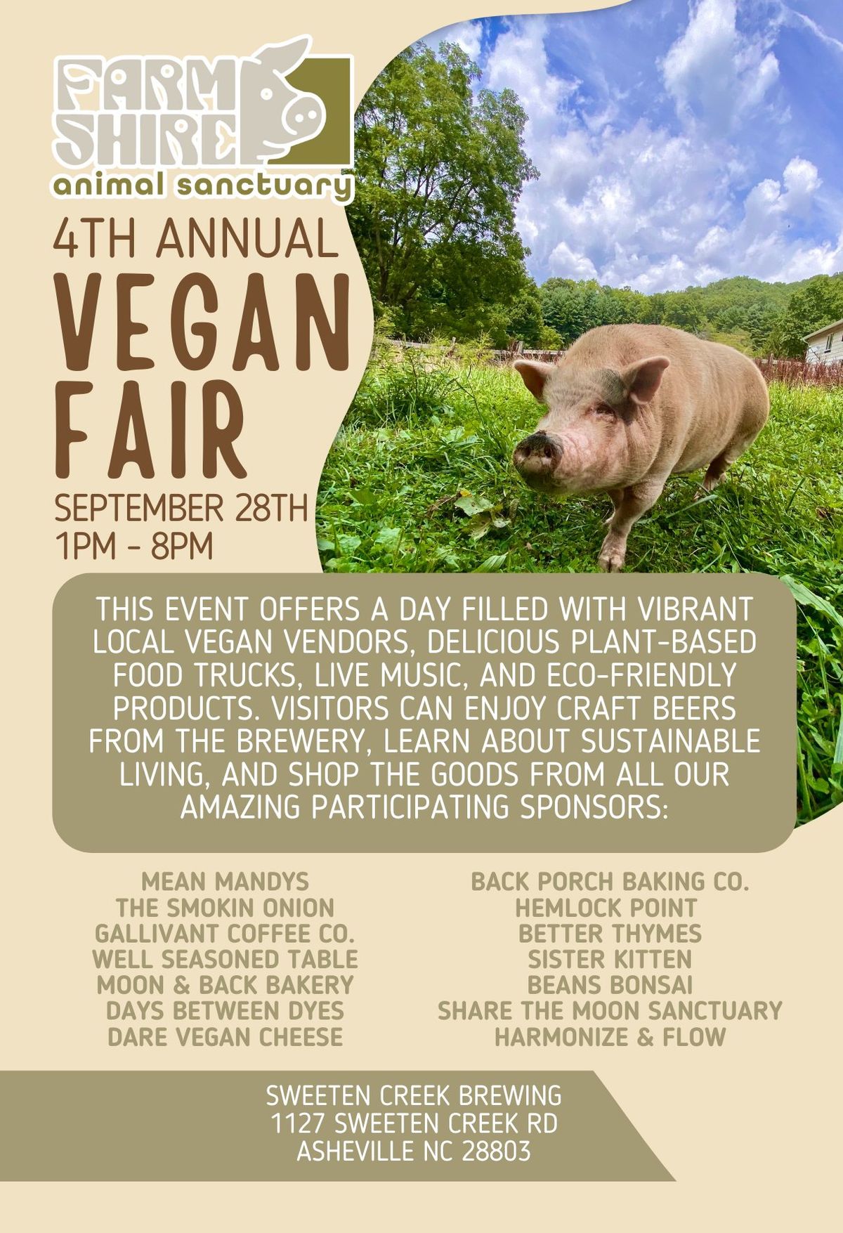 VeganFair 2024 for Farmshire Animal Sanctuary