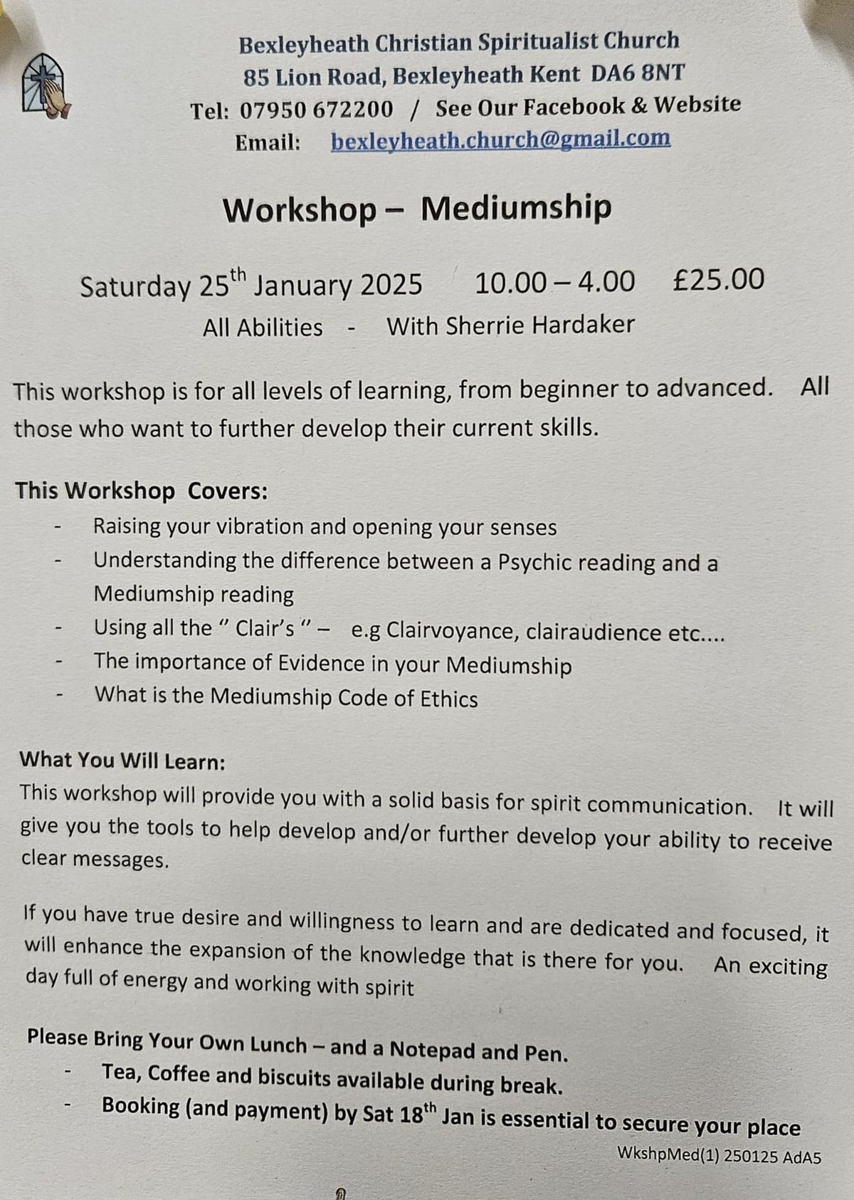 Workshop - Mediumship