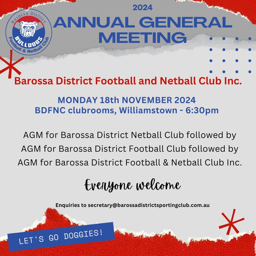 2024 BDFNC Annual General Meeting