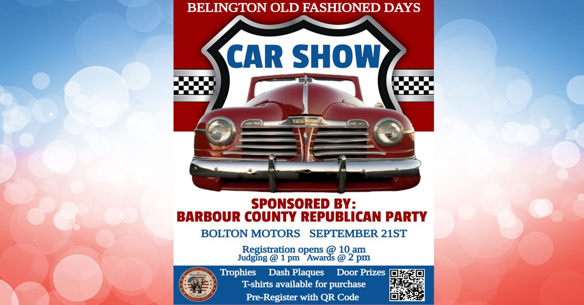 CAR SHOW at Belington Old Fashioned Days 