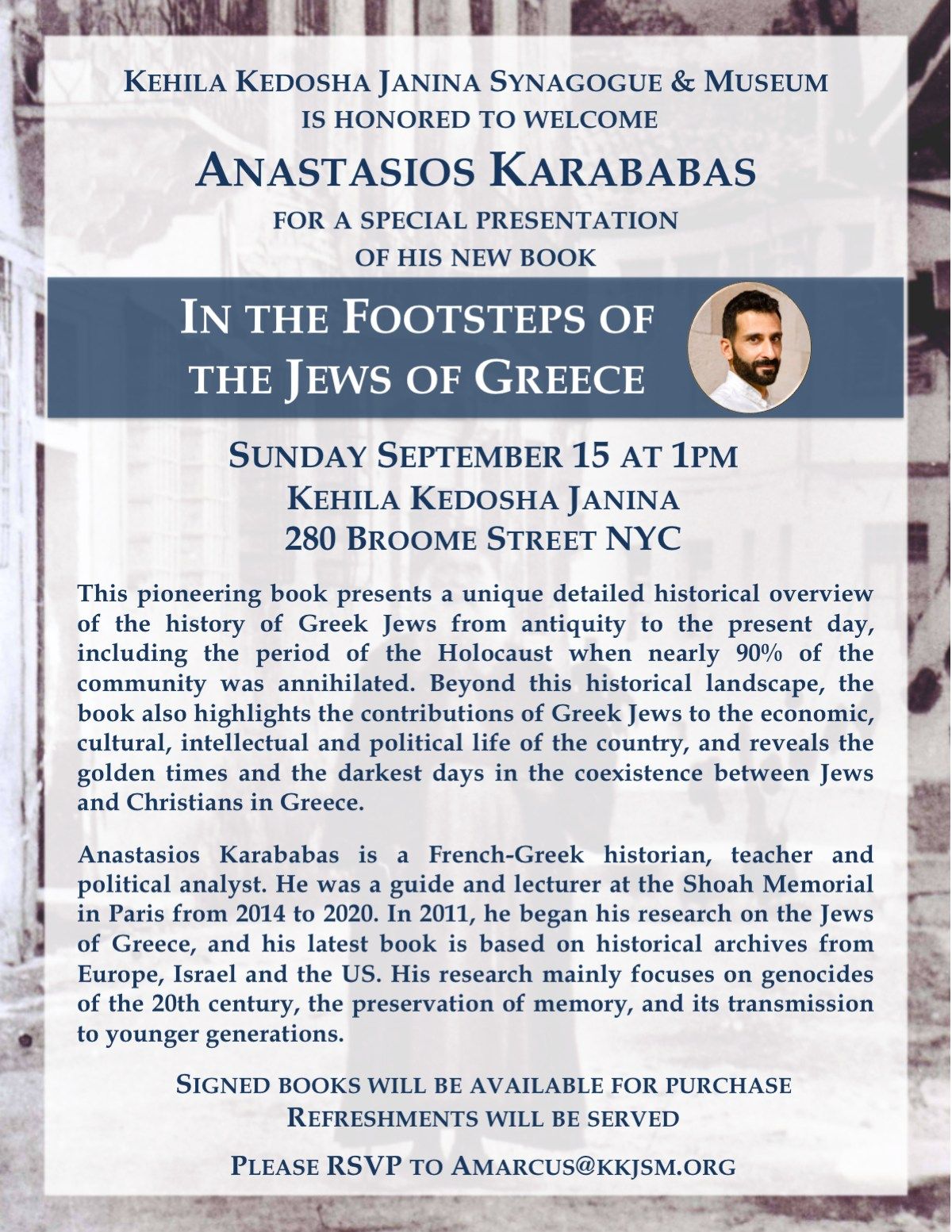  In the Footsteps of the Jews of Greece - Presentation by Anastasios Karababas