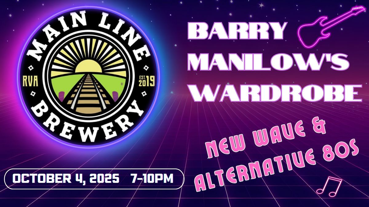 Barry Manilow's Wardrobe Live @ Main Line Brewery RVA