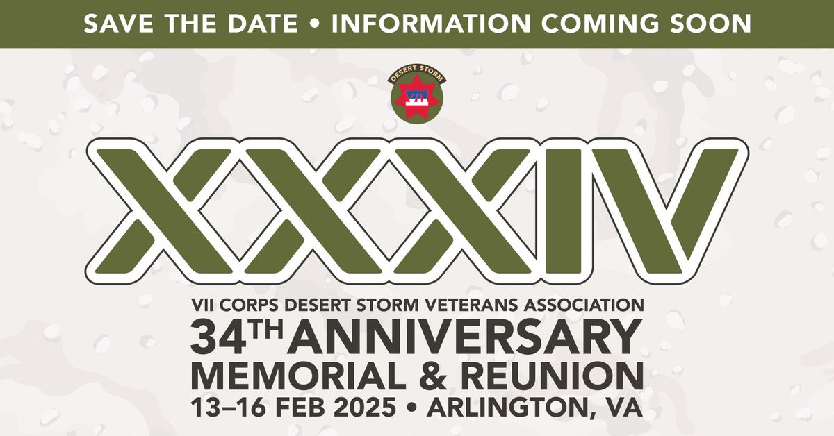 34th Reunion of VII Corps Desert Storm Veterans Association