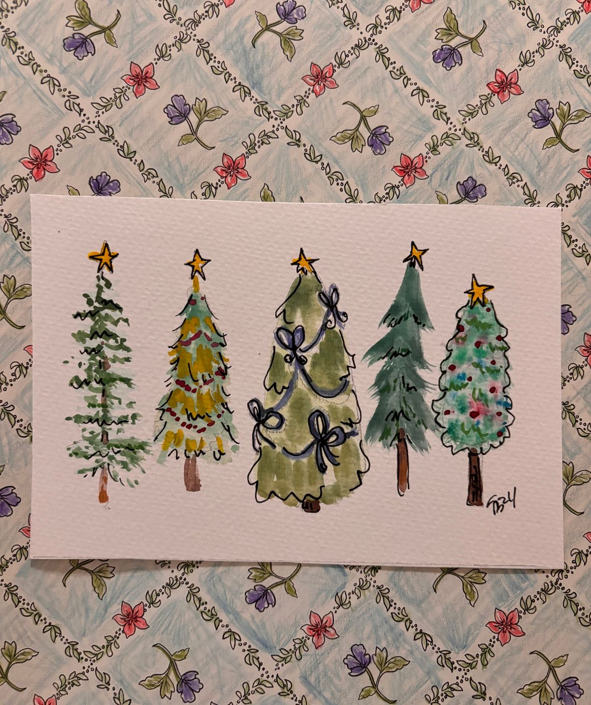 Paint n' Sip Series - Happy Y'Allidays Watercolor Holiday Cards  