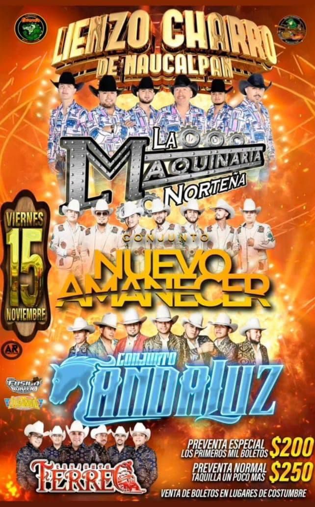 mega baile de la maquinaria 