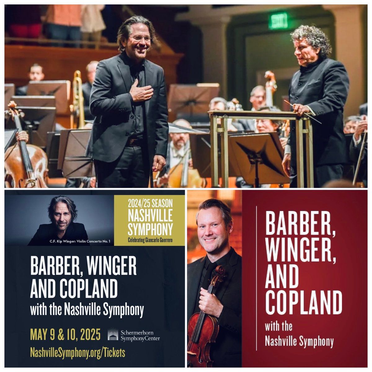 Nashville Symphony: Giancarlo Guerrero - Barber  Winger  and Copland