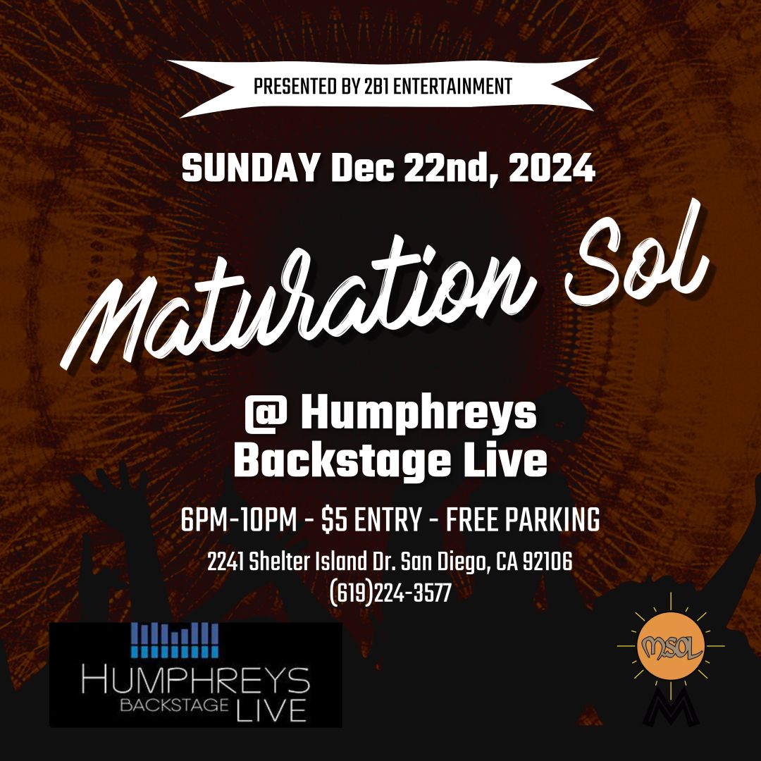 M. Sol at Humphreys Backstage Live