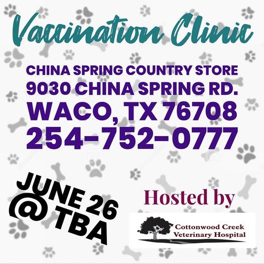 Vaccination Clinic @ China Spring Country Store